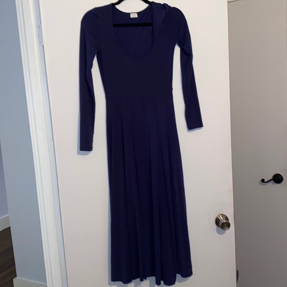 Aritzia navy blue maxi dress size S